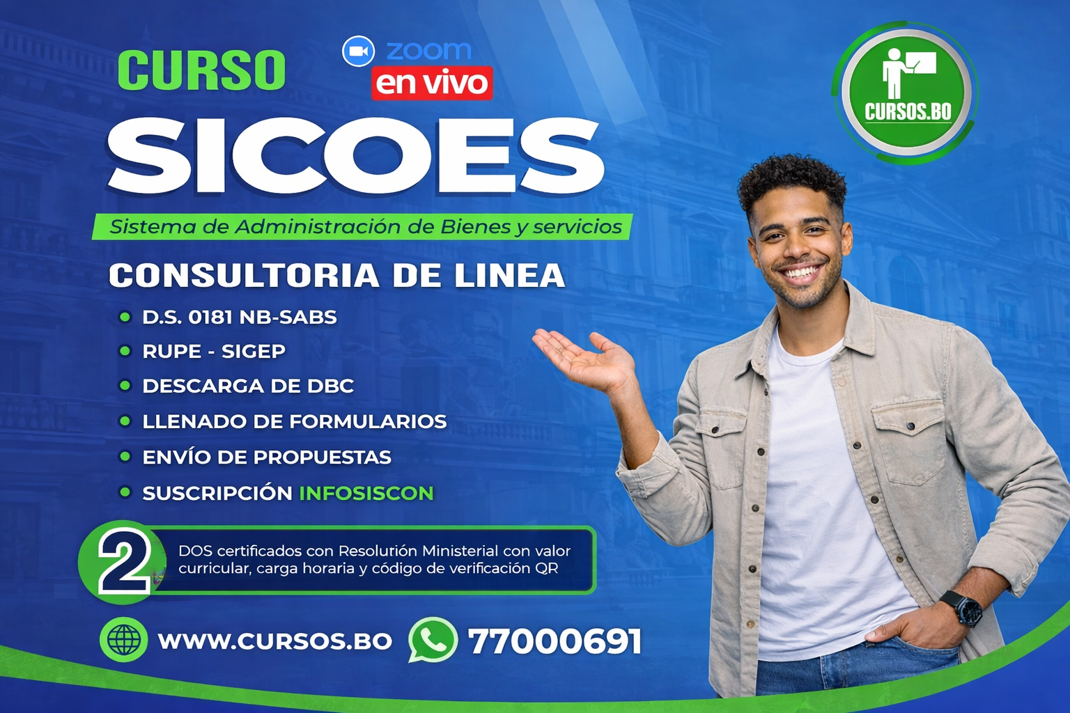 Curso DS 0181 SABS y SICOES para Consultores
